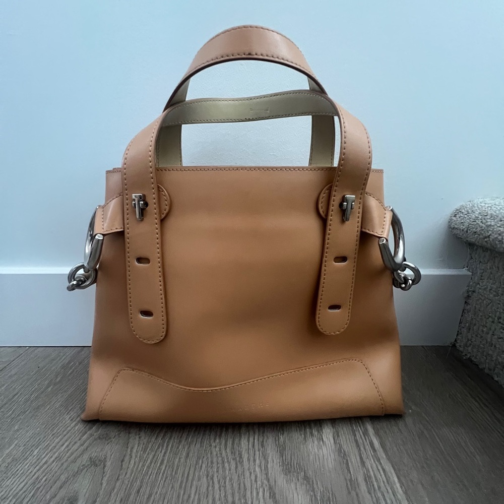 Lamarthe Tan Leather Mini Tote Bag
